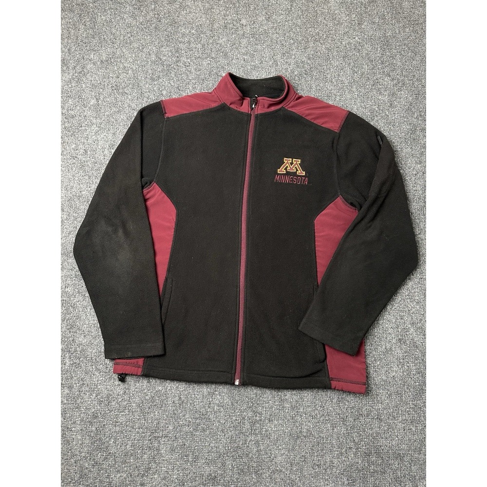 Mens Fleece Colosseum Minnesota Golden Gophers Full Zip Jacket, Size L